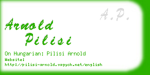 arnold pilisi business card